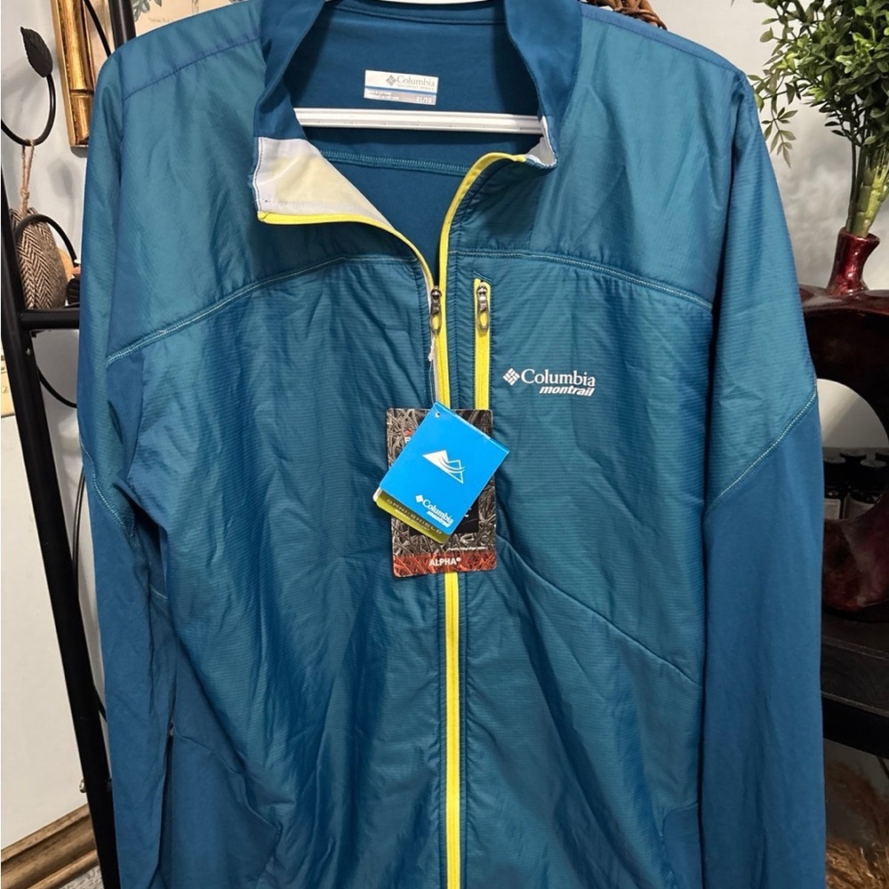 Brand new Columbia Montrail trail running jacket zip up spring coat size XL